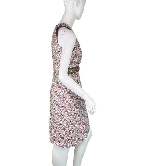 Avova Anthology Dublin Sleeveless V-Neck Dress Afican Animal Print Size Small - Picture 7 of 11